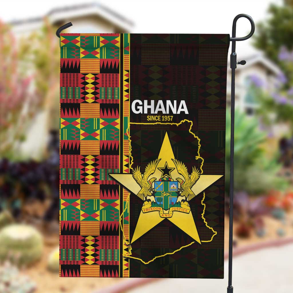 Afro Ghana Independence Day Garden Flag Ghanaian 1957 Kente Pattern