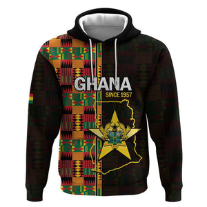 Afro Ghana Independence Day Hoodie Ghanaian 1957 Kente Pattern
