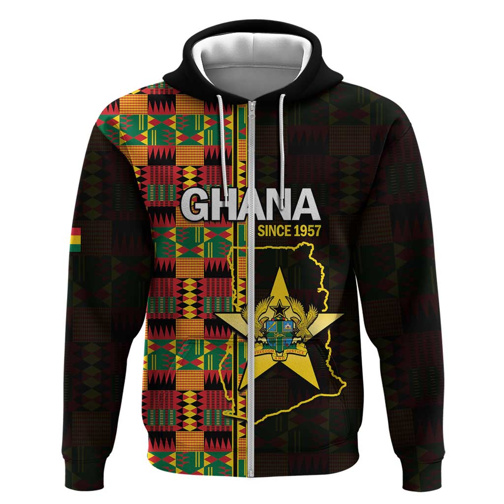 Afro Ghana Independence Day Hoodie Ghanaian 1957 Kente Pattern