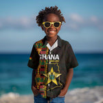 Afro Ghana Independence Day Kid Hawaiian Shirt Ghanaian 1957 Kente Pattern