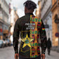 Afro Ghana Independence Day Long Sleeve Button Shirt Ghanaian 1957 Kente Pattern