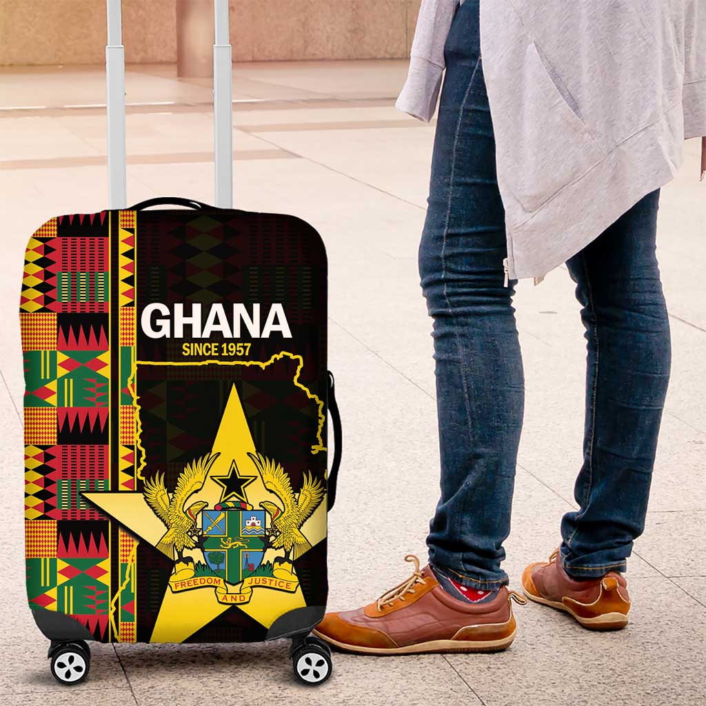 Afro Ghana Independence Day Luggage Cover Ghanaian 1957 Kente Pattern