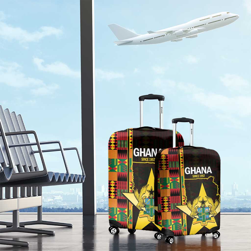 Afro Ghana Independence Day Luggage Cover Ghanaian 1957 Kente Pattern