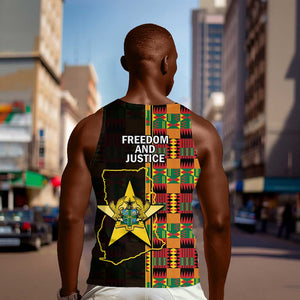 Afro Ghana Independence Day Men Tank Top Ghanaian 1957 Kente Pattern