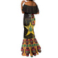 Afro Ghana Independence Day Mermaid Dress Ghanaian 1957 Kente Pattern