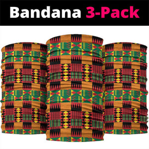 Afro Ghana Independence Day Neck Gaiter Ghanaian 1957 Kente Pattern - African Pride