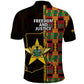 Afro Ghana Independence Day Polo Shirt Ghanaian 1957 Kente Pattern