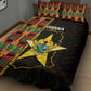 Afro Ghana Independence Day Quilt Bed Set Ghanaian 1957 Kente Pattern