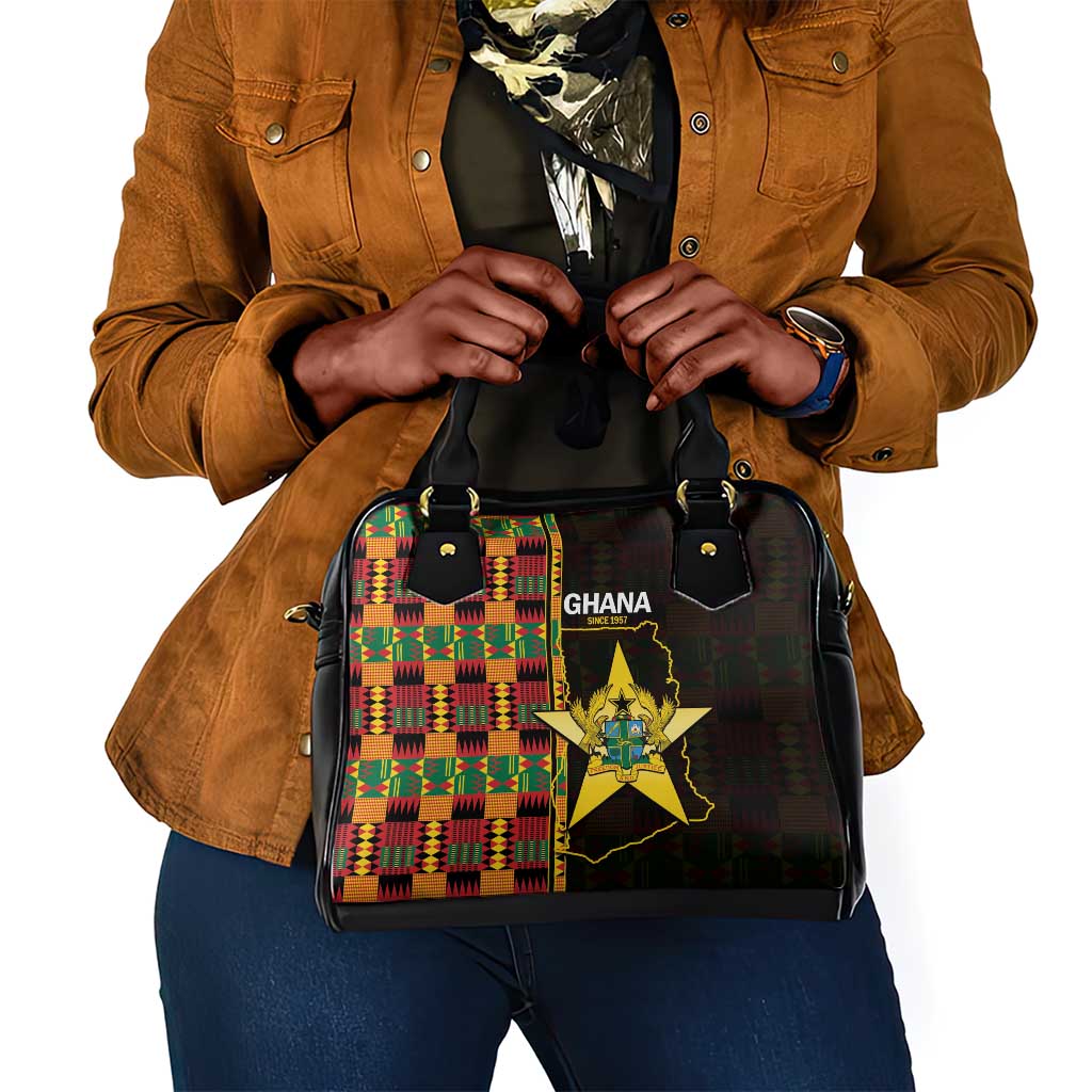 Afro Ghana Independence Day Shoulder Handbag Ghanaian 1957 Kente Pattern