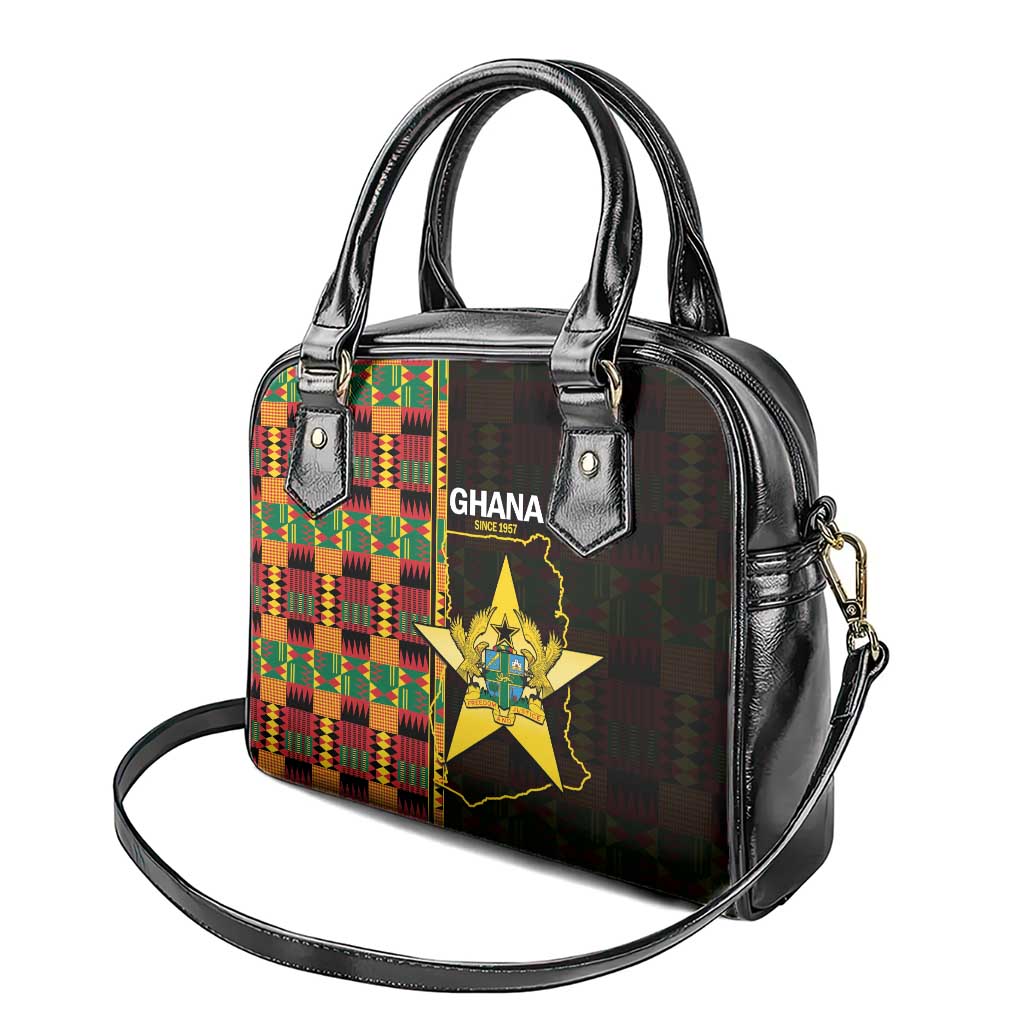 Afro Ghana Independence Day Shoulder Handbag Ghanaian 1957 Kente Pattern