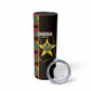 Afro Ghana Independence Day Skinny Tumbler Ghanaian 1957 Kente Pattern