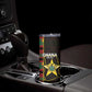 Afro Ghana Independence Day Skinny Tumbler Ghanaian 1957 Kente Pattern