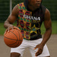 Afro Ghana Independence Day Sleeveless Hoodie Ghanaian 1957 Kente Pattern - African Pride