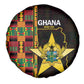 Afro Ghana Independence Day Spare Tire Cover Ghanaian 1957 Kente Pattern