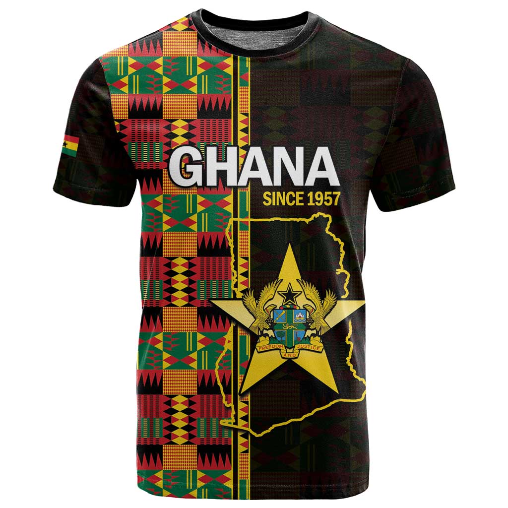Afro Ghana Independence Day T shirt Ghanaian 1957 Kente Pattern