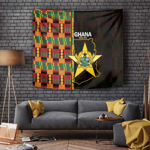 Afro Ghana Independence Day Tapestry Ghanaian 1957 Kente Pattern