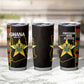Afro Ghana Independence Day Tumbler Cup Ghanaian 1957 Kente Pattern