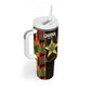 Afro Ghana Independence Day Tumbler With Handle Ghanaian 1957 Kente Pattern