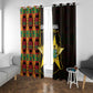 Afro Ghana Independence Day Window Curtain Ghanaian 1957 Kente Pattern