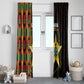Afro Ghana Independence Day Window Curtain Ghanaian 1957 Kente Pattern