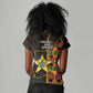 Afro Ghana Independence Day Women V-Neck T-Shirt Ghanaian 1957 Kente Pattern