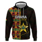 Afro Ghana Independence Day Zip Hoodie Ghanaian 1957 Kente Pattern