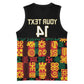 Custom Ghana Black Stars Basketball Jersey Adinkra Pattern - Football Style - African Pride