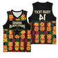 Custom Ghana Black Stars Basketball Jersey Adinkra Pattern - Football Style - African Pride