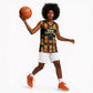 Custom Ghana Black Stars Basketball Jersey Adinkra Pattern - Football Style - African Pride