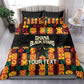 Custom Ghana Black Stars Bedding Set Adinkra Pattern - Football Style