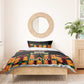 Custom Ghana Black Stars Bedding Set Adinkra Pattern - Football Style