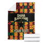 Custom Ghana Black Stars Blanket Adinkra Pattern - Football Style