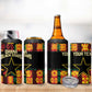 Custom Ghana Black Stars 4 in 1 Can Cooler Tumbler Adinkra Pattern - Football Style