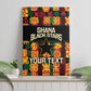 Custom Ghana Black Stars Canvas Wall Art Adinkra Pattern - Football Style