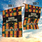 Custom Ghana Black Stars Garden Flag Adinkra Pattern - Football Style