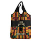 Custom Ghana Black Stars Grocery Bag Adinkra Pattern - Football Style