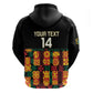 Custom Ghana Black Stars Hoodie Adinkra Pattern - Football Style