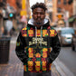 Custom Ghana Black Stars Hoodie Adinkra Pattern - Football Style