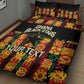 Custom Ghana Black Stars Quilt Bed Set Adinkra Pattern - Football Style