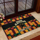 Custom Ghana Black Stars Rubber Doormat Adinkra Pattern - Football Style