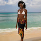 Custom Ghana Black Stars Sarong Adinkra Pattern - Football Style