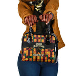 Custom Ghana Black Stars Shoulder Handbag Adinkra Pattern - Football Style