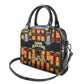 Custom Ghana Black Stars Shoulder Handbag Adinkra Pattern - Football Style