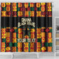 Custom Ghana Black Stars Shower Curtain Adinkra Pattern - Football Style