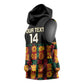 Custom Ghana Black Stars Sleeveless Hoodie Adinkra Pattern - Football Style - African Pride