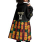Custom Ghana Black Stars Wearable Blanket Hoodie Adinkra Pattern - Football Style