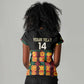 Custom Ghana Black Stars Women V-Neck T-Shirt Adinkra Pattern - Football Style