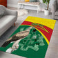 Custom Ghana Black Batters Area Rug Ghanaian Tawny Eagle - Cricket Style