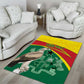 Custom Ghana Black Batters Area Rug Ghanaian Tawny Eagle - Cricket Style