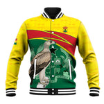 Custom Ghana Black Batters Baseball Jacket Ghanaian Tawny Eagle - Cricket Style